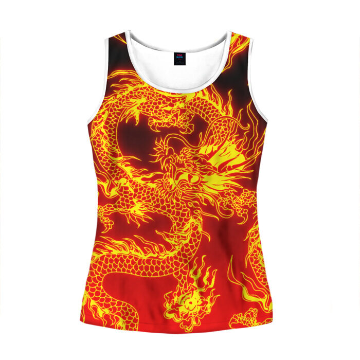 Женская майка 3D ДРАКОН фото