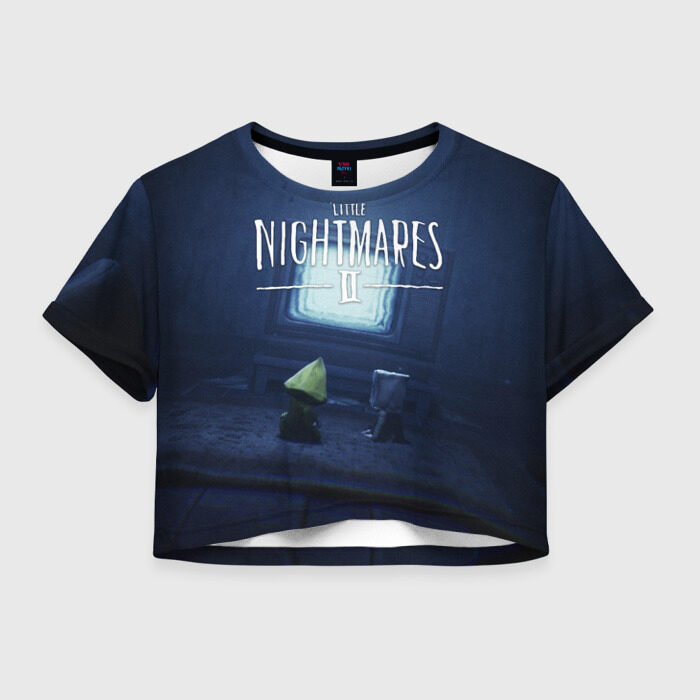 Женская футболка Crop-top 3D LITTLE NIGHTMARES | ЛИТЛ НАЙТМ фото