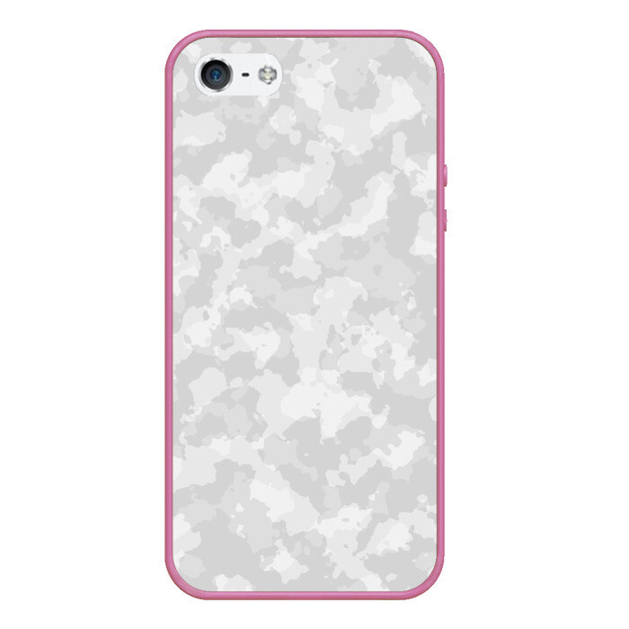 Чехол для iPhone 5/5S матовый СНЕЖНЫЙ КАМУФЛЯЖ фото