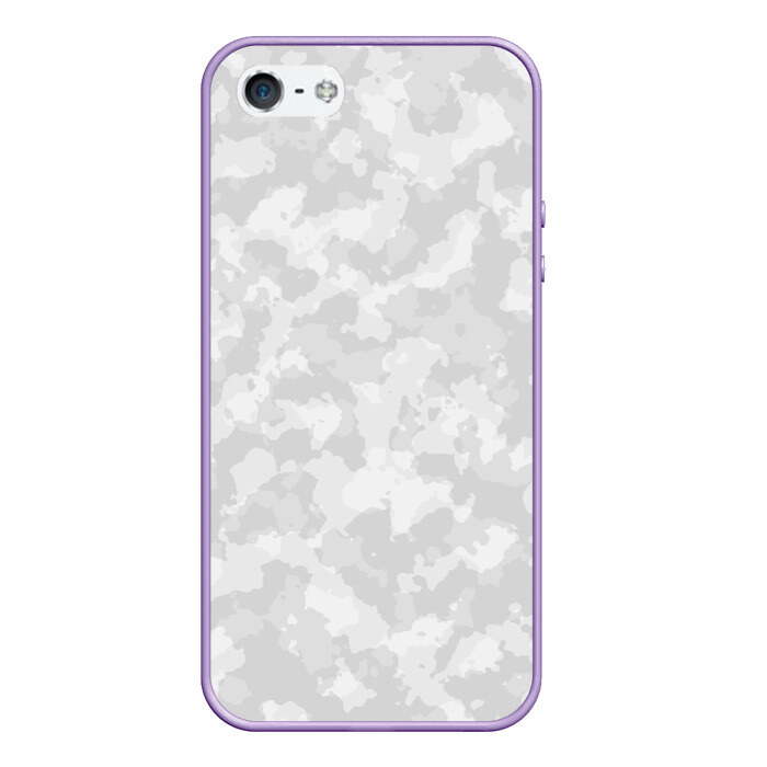 Чехол для iPhone 5/5S матовый СНЕЖНЫЙ КАМУФЛЯЖ фото