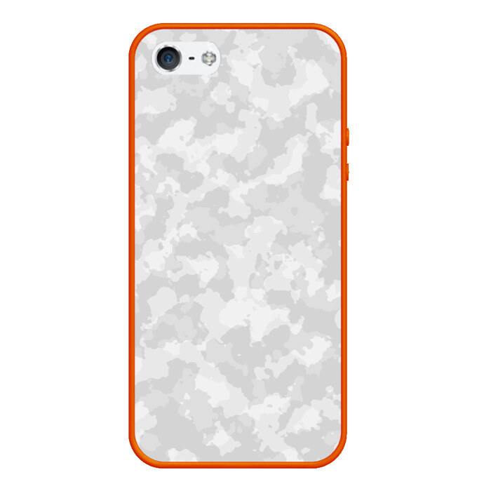 Чехол для iPhone 5/5S матовый СНЕЖНЫЙ КАМУФЛЯЖ фото