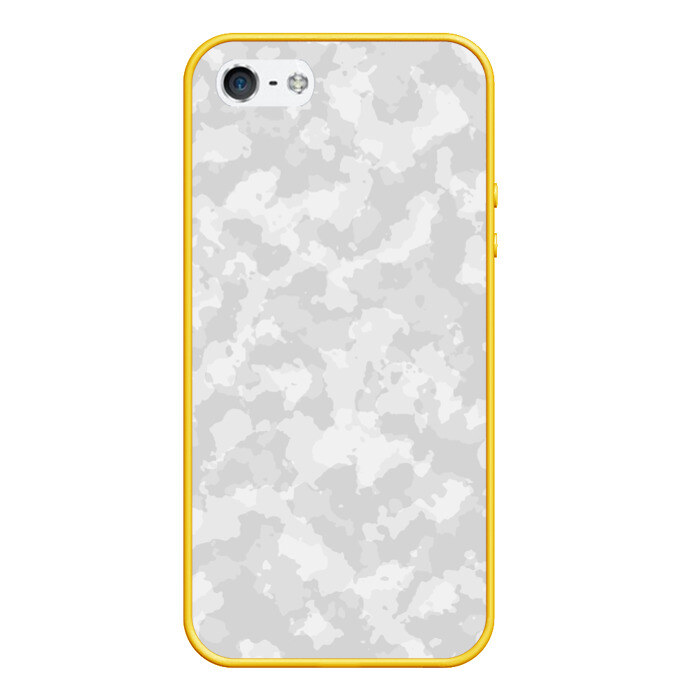 Чехол для iPhone 5/5S матовый СНЕЖНЫЙ КАМУФЛЯЖ фото