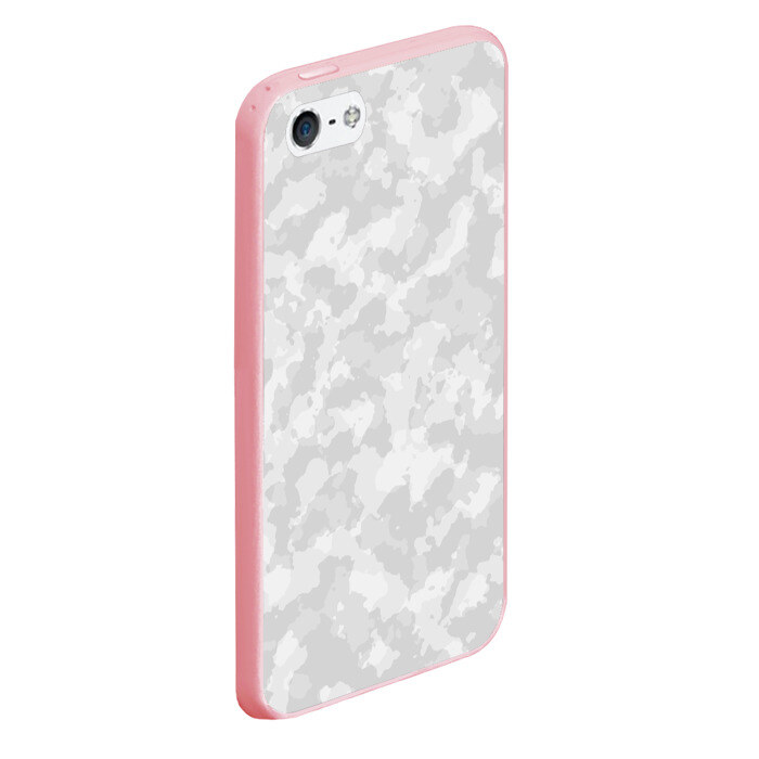 Чехол для iPhone 5/5S матовый СНЕЖНЫЙ КАМУФЛЯЖ фото