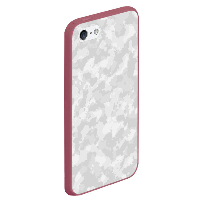 Чехол для iPhone 5/5S матовый СНЕЖНЫЙ КАМУФЛЯЖ фото