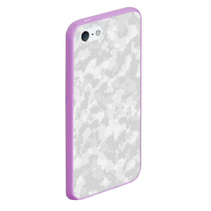 Чехол для iPhone 5/5S матовый СНЕЖНЫЙ КАМУФЛЯЖ фото