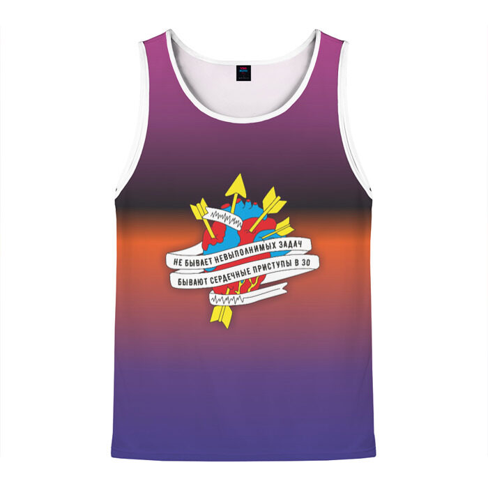 Мужская майка 3D Не бывает невыполненных задач фото