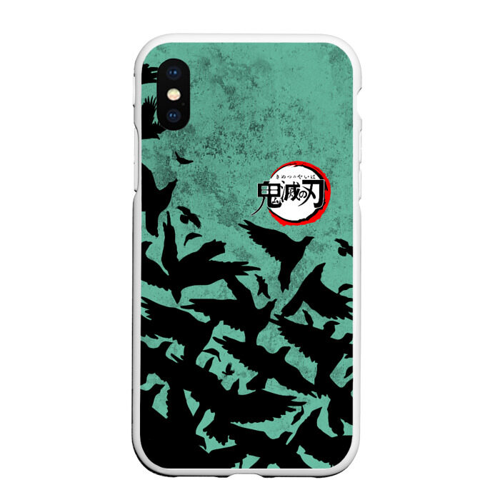 Чехол для iPhone XS Max матовый DEMON SLAYER KIMETSU NO YAIBA фото