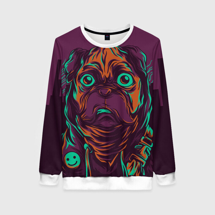 Женский свитшот 3D Собака фото
