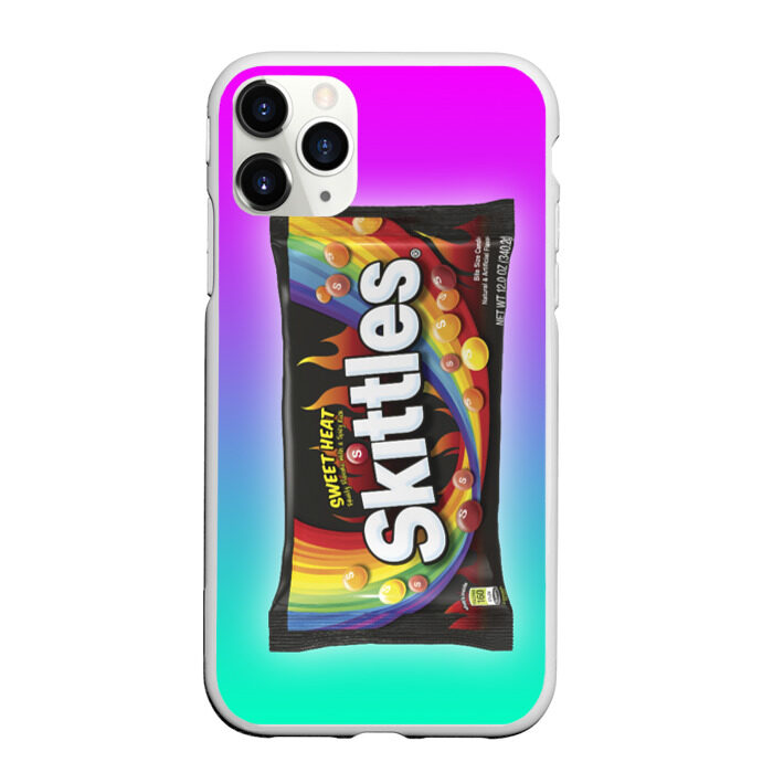 Чехол для iPhone 11 Pro матовый Skittles | Черный фото