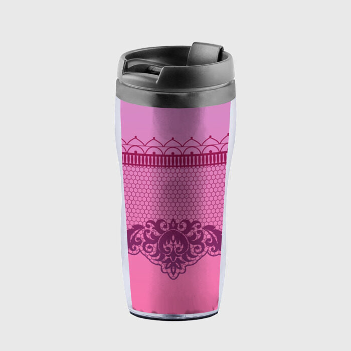 Термокружка-непроливайка Кружева фото