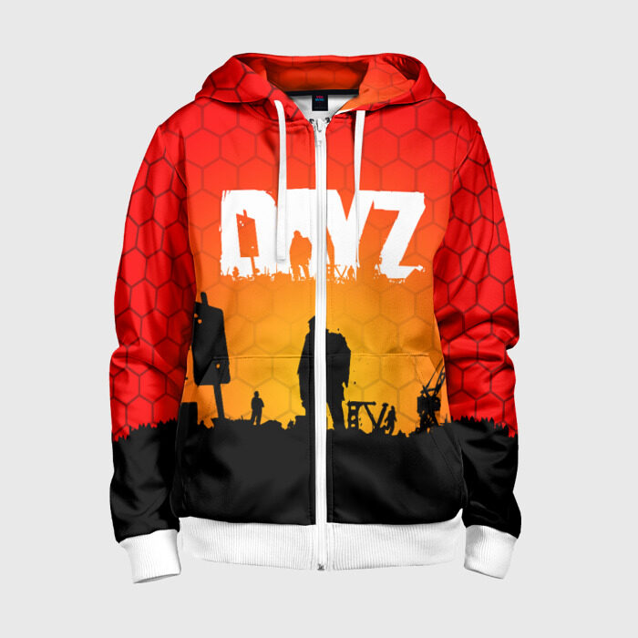 Детская толстовка 3D на молнии DAYZ фото