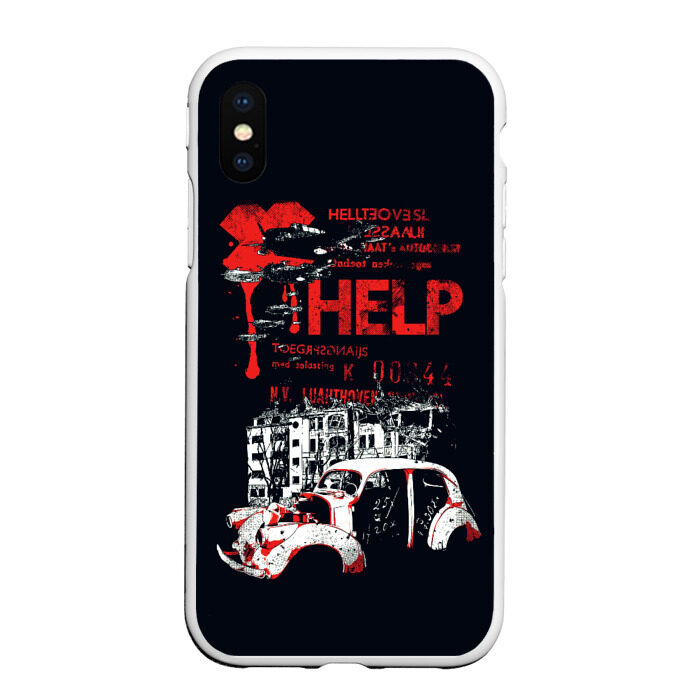 Чехол для iPhone XS Max матовый RETRO CAR фото