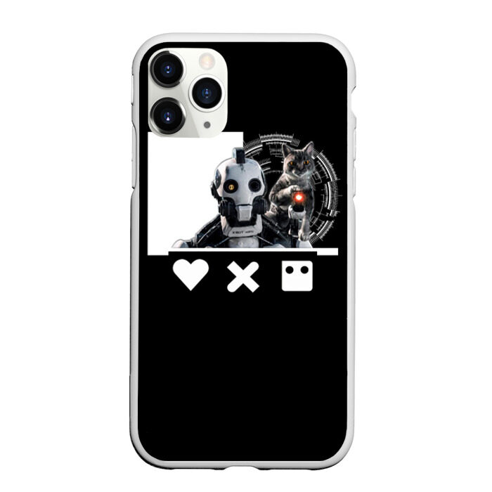 Чехол для iPhone 11 Pro матовый Андроид XBOT 4000 фото