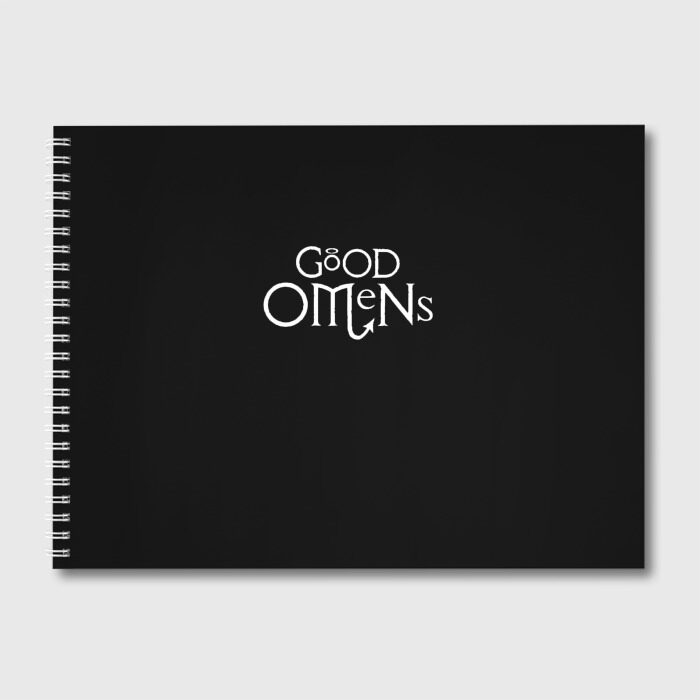 Альбом для рисования GOOD OMENS БЛАГИЕ ЗНАМЕНИЯ (КРЫЛЬЯ) фото