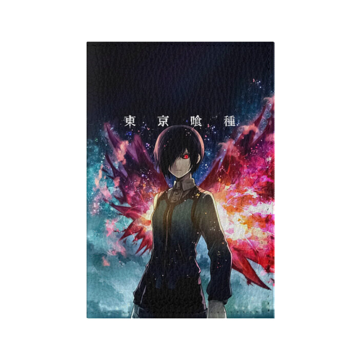 Обложка для паспорта матовая кожа Тоука Киришима Токийский гуль фото