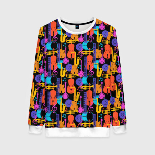 Женский свитшот 3D Джаз фото