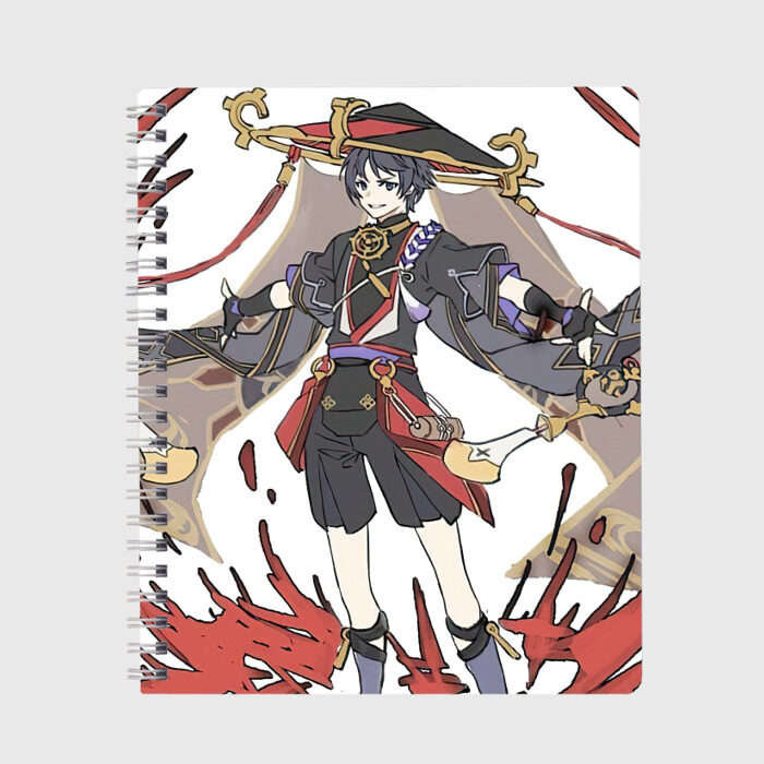 Тетрадь Скарамучча фото