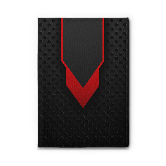 Обложка для автодокументов Красный галстук 3D фото