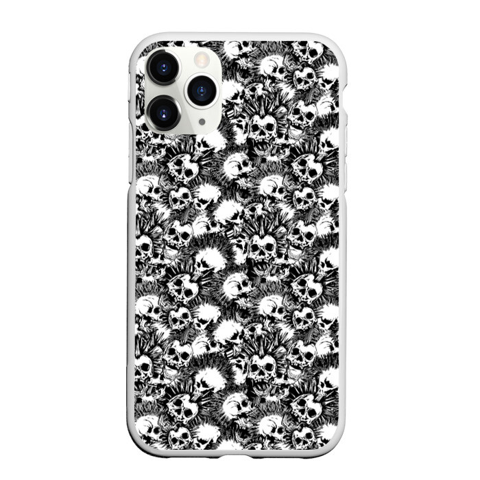 Чехол для iPhone 11 Pro матовый Punks not Dead фото