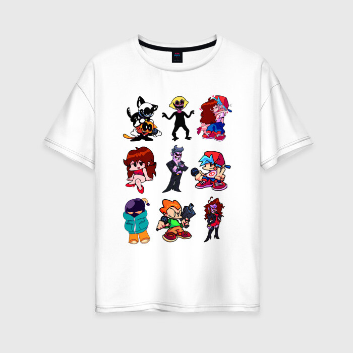 Женская футболка хлопок Oversize FRIDAY NIGHT FUNKIN фото