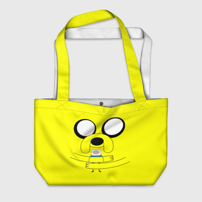 Пляжная сумка 3D Джейк обнимает Финна фото