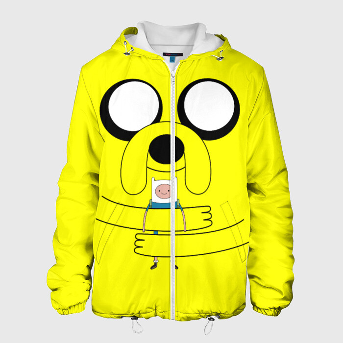 Мужская куртка 3D Время приключений собака Джейк фото