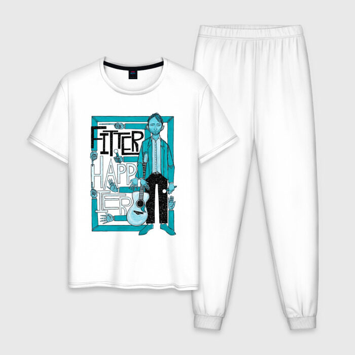 Мужская пижама хлопок Radiohead (Art 02) фото