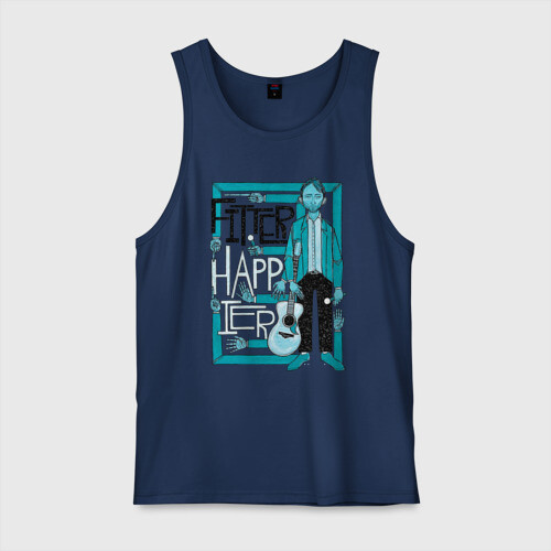 Мужская майка хлопок Radiohead (Art 02) фото