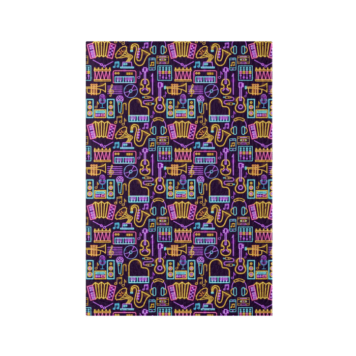 Обложка для паспорта матовая кожа Музыка фото