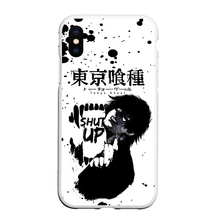 Чехол для iPhone XS Max матовый SHUT UP Tokyo Ghoul фото