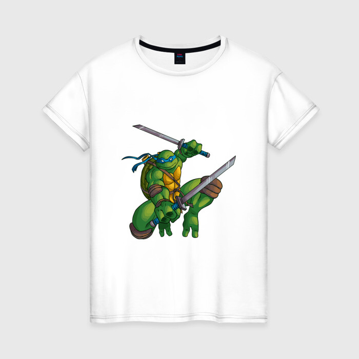 Женская футболка хлопок Леонардо фото