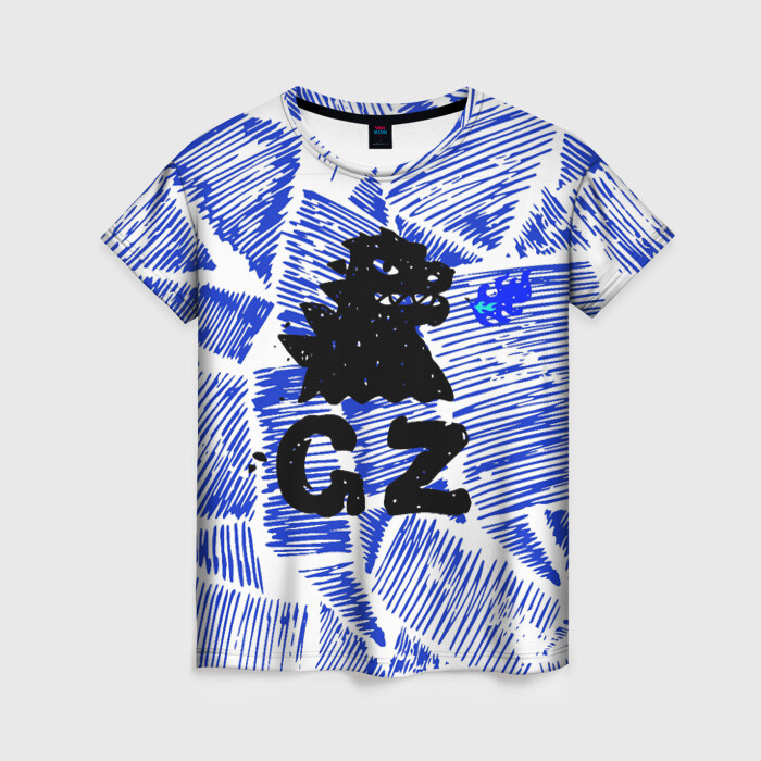 Женская футболка 3D годзилла фото