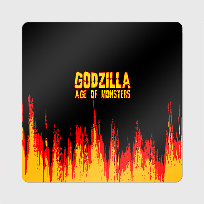 Магнит виниловый Квадрат годзилла фото