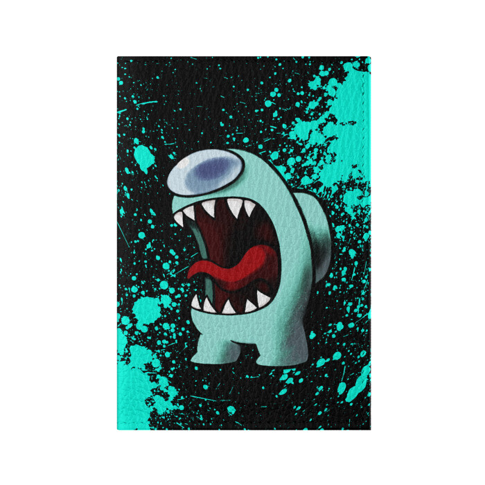 Обложка для паспорта матовая кожа AMONG US АМОНГ АС фото