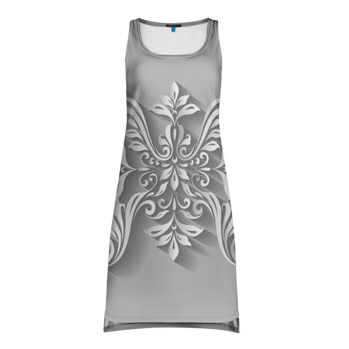 Платье-майка 3D цветник 4 фото