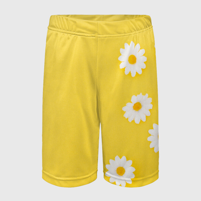 Детские спортивные шорты 3D Ромашки фото