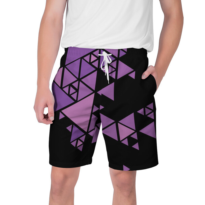 Мужские шорты 3D Треугольники фото