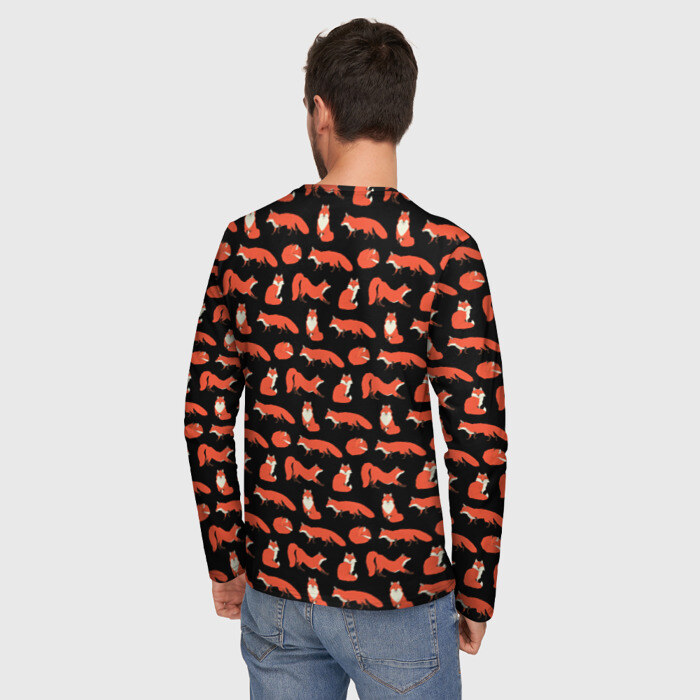 Мужской лонгслив 3D ФЫР-ФЫР КАК ЛИСА фото