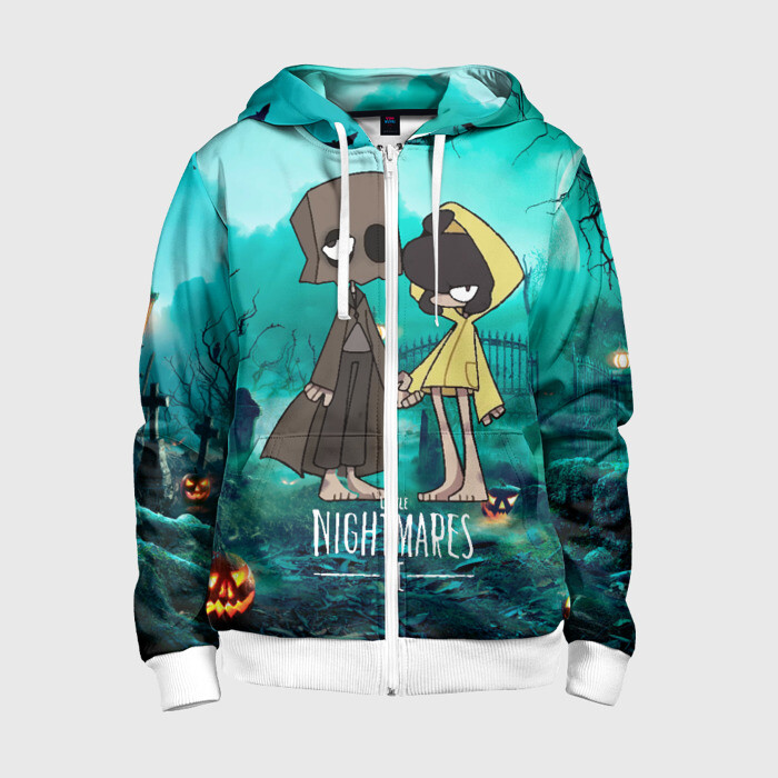 Детская толстовка 3D на молнии Little Nightmares 2 фото