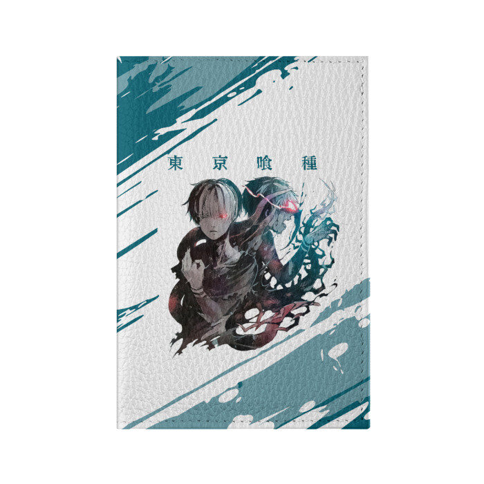 Обложка для паспорта матовая кожа Канеки Кен Какуджа фото