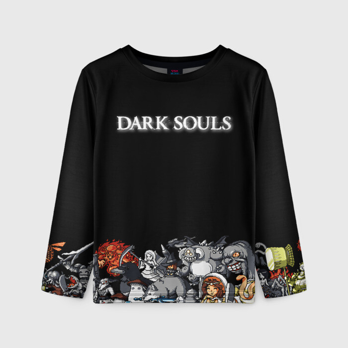 Детский лонгслив 3D 8bit Dark Souls фото