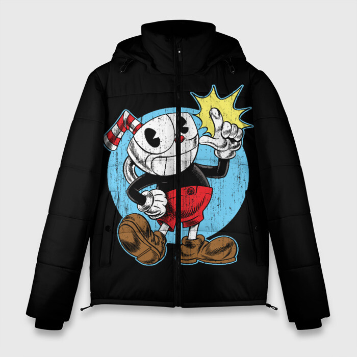 Мужская зимняя куртка 3D CUPHEAD КАПХЕД фото