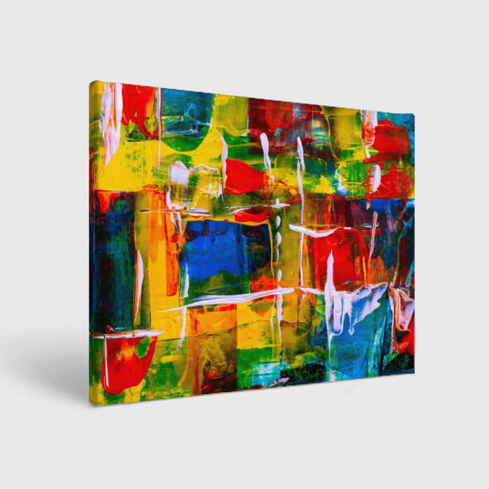 Холст прямоугольный КРАСКИ фото