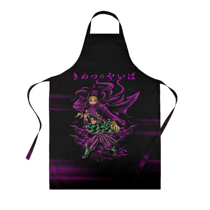 Фартук 3D Танджиро и Незуко Камадо фото