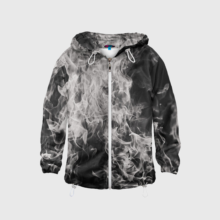 Детская ветровка 3D Fire and Smoke фото