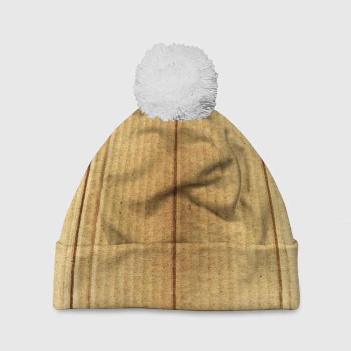 Шапка 3D c помпоном Картон фото