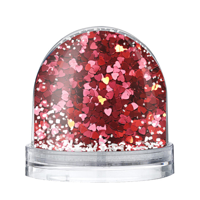 Снежный шар Сердца Hearts фото