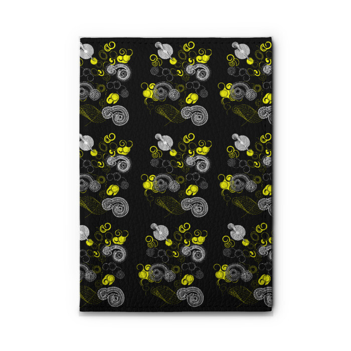 Обложка для автодокументов неоновая абстракция фото