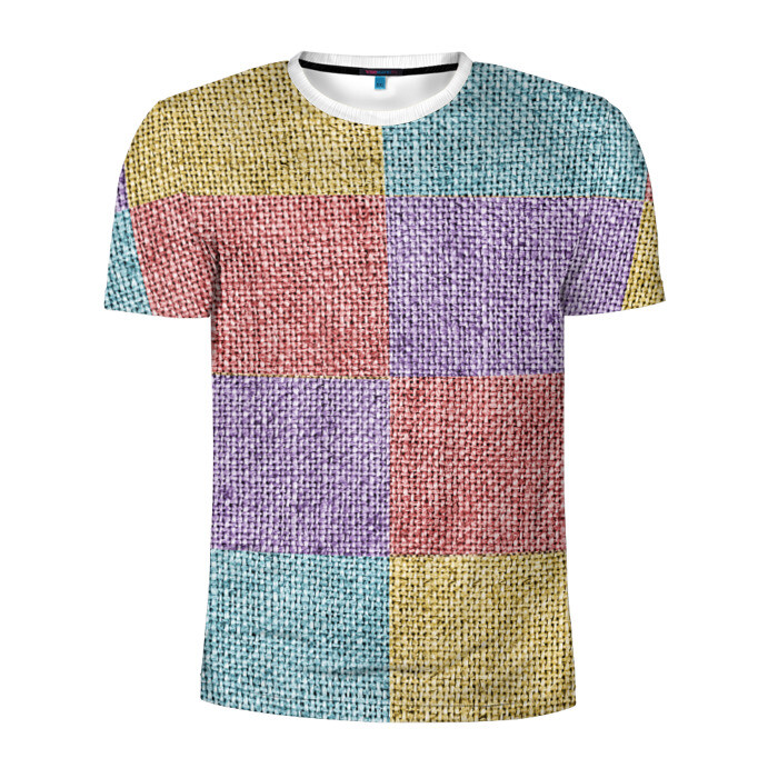 Мужская футболка 3D спортивная Patchwork фото