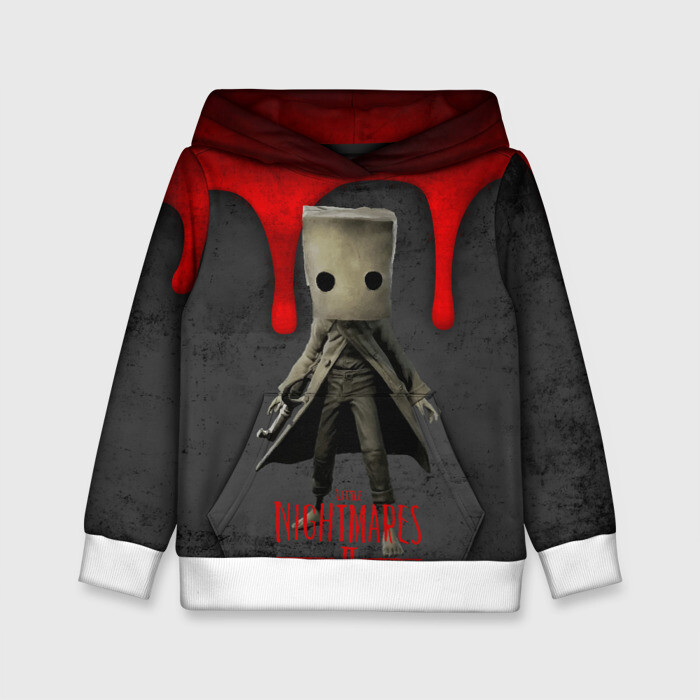 Детская толстовка 3D Little Nightmares 2 кровь фото